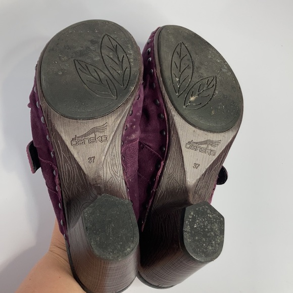Dansko purple leather clogs size 37 - Picture 7 of 8